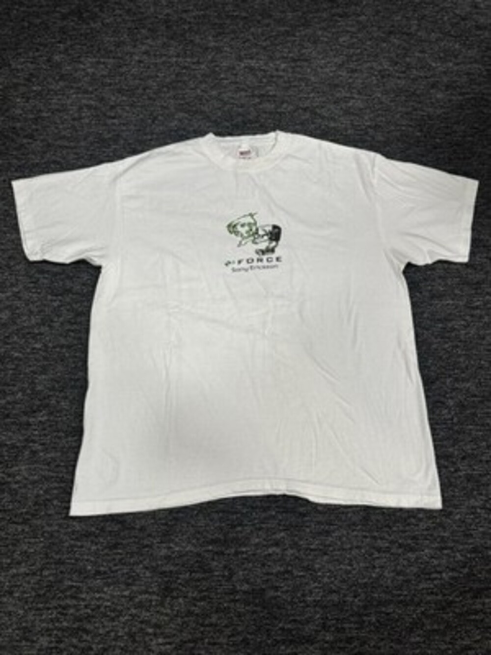 Vintage Sony Ericsson Force Telephone Cellphone Tech Technology Shirt Promo XL